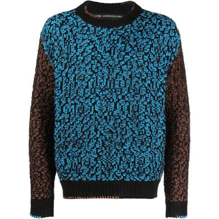 Andersson Bell Men's intarsia-knit Crew-neck Sweatshirt