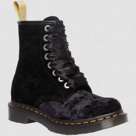 Dr. Martens Women's 1460 Crushed Velvet Combat Boots