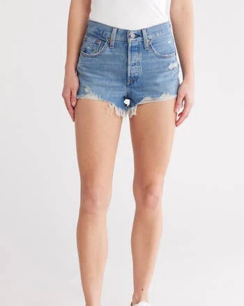 Levi's Women's 501 Original High-Rise Denim Shorts