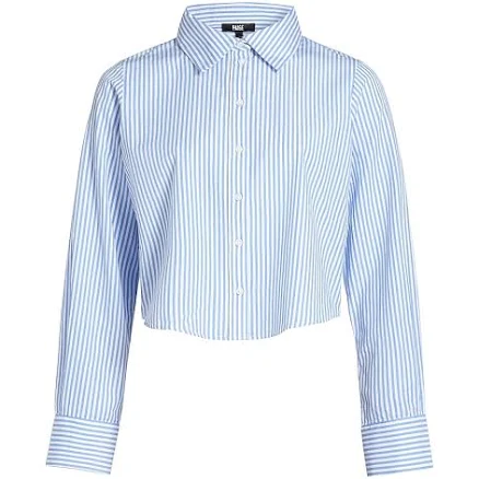 PAIGE Women's Doreen Striped Cotton Button-Front Shirt