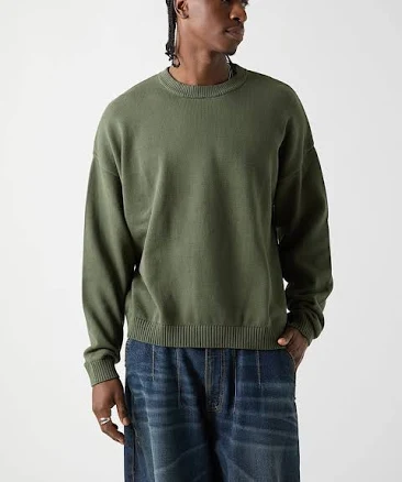 GUESS ORIGINALS Go Crewneck Jacquard Sweater