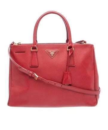 Prada Galleria Double Zip Saffiano Leather Tote Bag