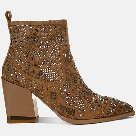 London Rag Omishi Stud Embellished Ankle Boots Women's