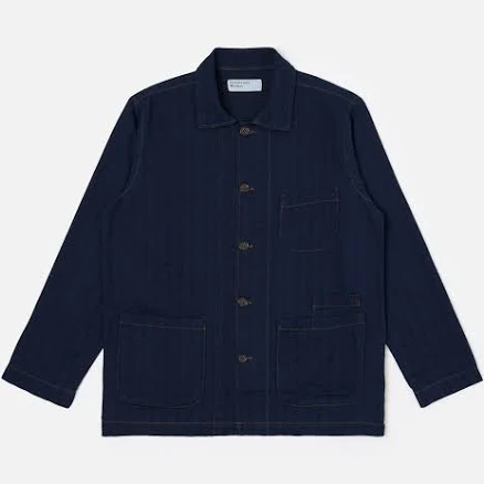 Universal Works Recycled Herringbone Bakers Overshirt