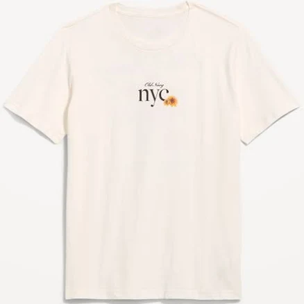 Old Navy Men's Crew-Neck Logo- Graphic T-Shirt