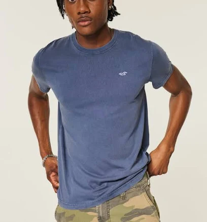 Hollister Men's Cotton Icon Crew T-Shirt