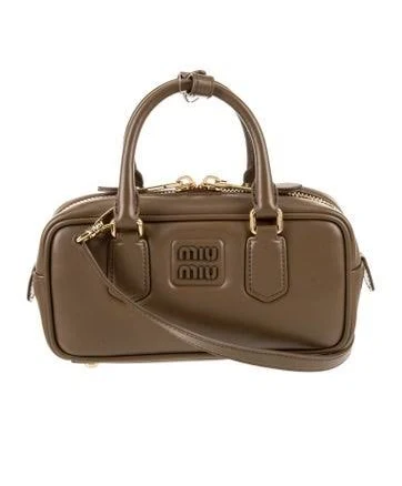 Miu Miu Leather Arcadie Medium in Brown