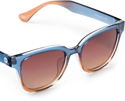 Sunski Miho Polarized Sunglasses Brown Terra Fade