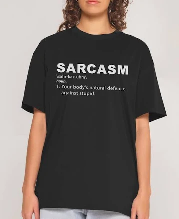 Threadheads Sarcasm Regular Fit Combed Cotton T-Shirt