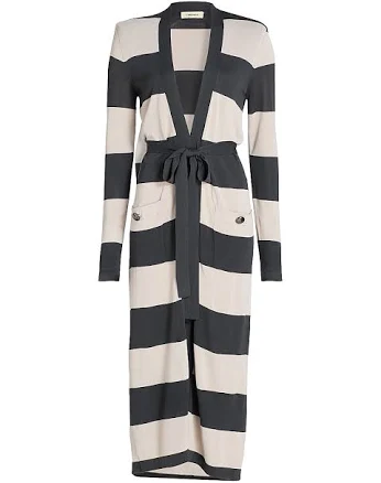 L'AGENCE Women's Berlin Striped Duster Cardigan