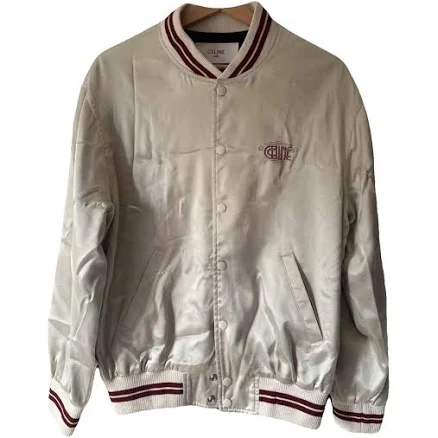 Celine Mastic Satin Teddy Jacket M