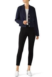 Checked Cropped Jacket