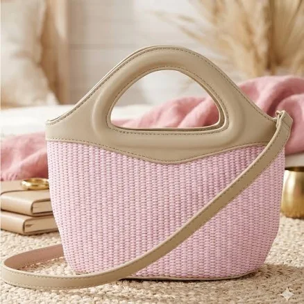 The Drop Xiomara Raffia Mini Tote