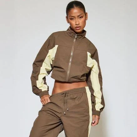 EGO Women's High Neck Zip-Up Track Jacket