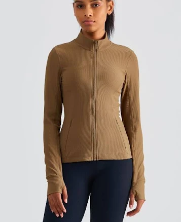 Women's High Collar Full-Zipper Track Jacket