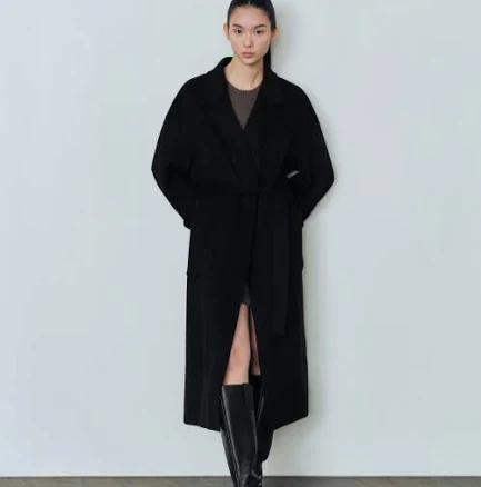 MUSINSA Women's Cashmere Blend ROBE COAT