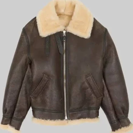 Gerald Men's B-3 Leather Bomber Jacket