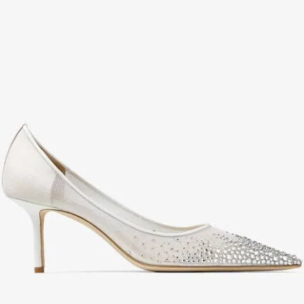 Jimmy Choo Love 65 Mesh Pumps With Dégradé Crystals