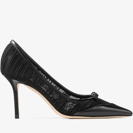 Jimmy Choo Love Mesh 85 Ruched Pumps