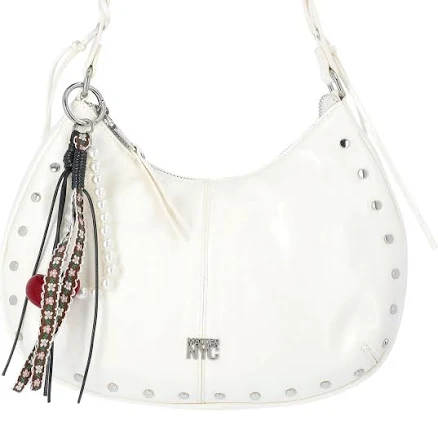Madden NYC Women's Half Moon Stud Shoulder Bag