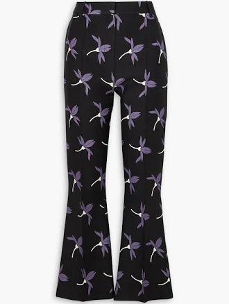 Valentino Garavani Women's Fairy Flowers Print Trousers