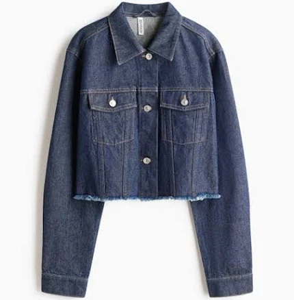 H&M Women's Cropped Denim Jacket