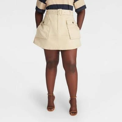 KBB by KAHLANA Women's Flared Cargo Skirt