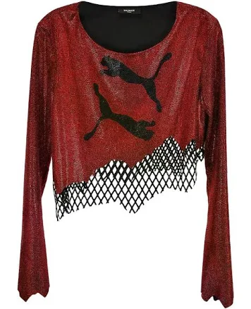Balmain Asymmetric Rhinestone-embellished Top