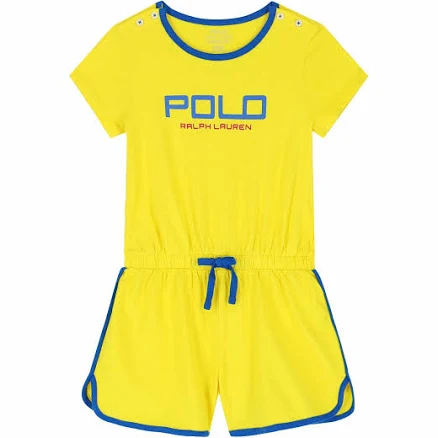 Ralph Lauren Girls Logo Playsuit