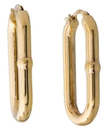 BOTTEGA VENETA Women's Chain Hoop Earrings