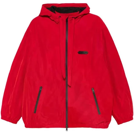Lanvin Logo-patch Windbreaker - Red