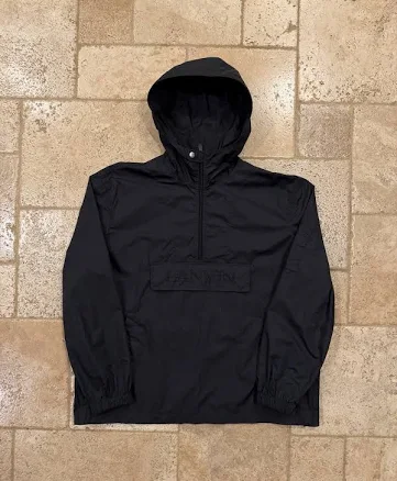 Lanvin Nylon Logo Anorak Black Hooded Windbreaker Jacket