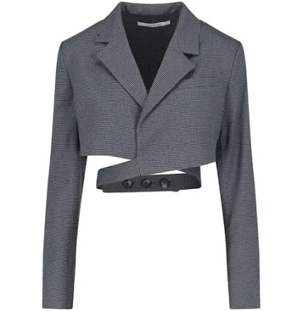 Cropped Wraparound Blazer