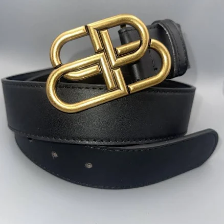 Balenciaga Men's BB Classic Leather Belt