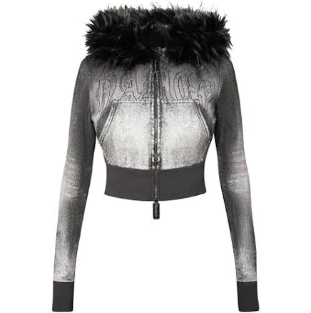 Off Grid Faux Fur Denim Hoodie