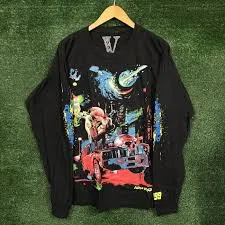 Juice WRLD 999 Club x Vlone Cosmic L/S T-shirt Large NWOT