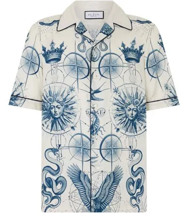 Philipp PLEIN Silk Bowling Shirt