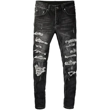 Bandana Patch Distressed Jeans