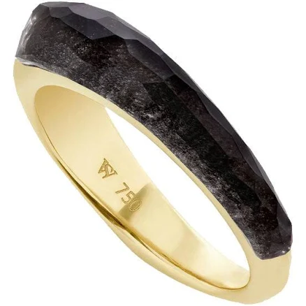 Crystal Haze Shard Slimline Stack Ring