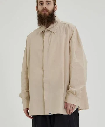 CARGOBROS Bio Overfit Shirt_Beige by W Concept