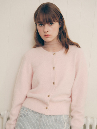 Hairy Cardigan (Light Pink)