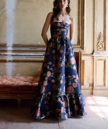 Tudor Rose Brocade The Regina Dress