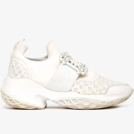 Roger Vivier Viv' Run Leather Sneakers
