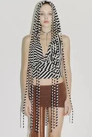 .parachute hood halter white/black (restocked) — .nibgnus