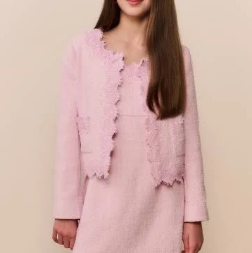 Loveshackfancy Tween Lace Tweed Erina Women Jacket