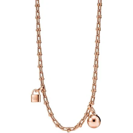 Tiffany HardWear Yellow Gold Single Wrap Necklace
