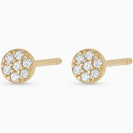 Gorjana 14K White Gold Diamond Pavé Stud Earrings