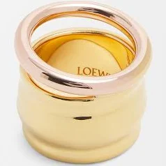Woman LOEWE Nappa Knot Ring Sterling Silver