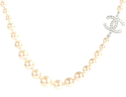 CHANEL Pearl Long Necklace