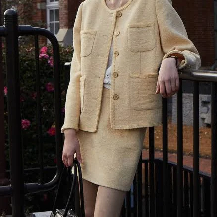 ttudement BOUCLE TWEED MINI SKIRT